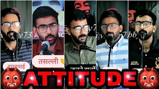 Attitude Shayari Video👿 Vabby Attitude Shayari🔥 New Attitude Shayari👿 Manish Vlogs🔥 [upl. by Ambros]