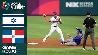 Israel vs Dominican Republic Game Highlights  2023 World Baseball Classic [upl. by Yauqaj]