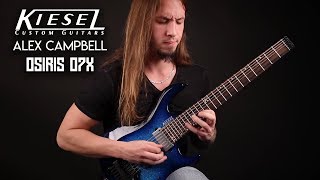 Kiesel Guitars  Alex Campbell  Osiris O7X Headless Guitar [upl. by Ecnedurp]