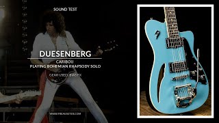 Duesenberg Caribou  Short guitar test playing Bohemian Rhapsody [upl. by Alle]