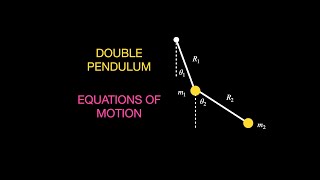 Equations of motion for a double pendulum [upl. by Teeniv]