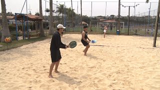 AULA GRÁTIS BEACH TENNIS [upl. by Shaylyn]