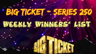 Big Ticket weekly winners list series 250 bigticket bigticketdrawabudhabi [upl. by Eelinnej]