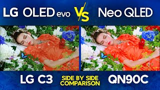 LG C2 vs Samsung QN90B  OLED vs Neo QLED Mini LED 4K TV Gaming Comparison [upl. by Walther]