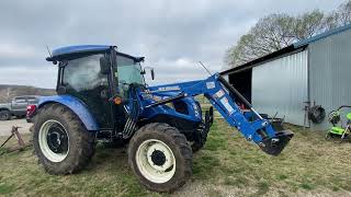 Lot 3 New Holland Workmaster 75 Cab Tractor 4x4 Diesel [upl. by Cloutman418]