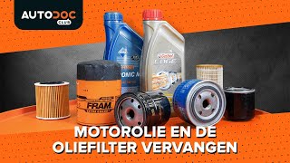 Hoe de motorolie en het oliefilter te vervangen HANDLEIDING AUTODOC [upl. by Oahc]