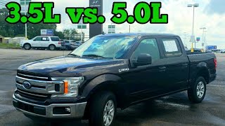 2019 Ford F150 35L Ecoboost V6 vs 50L V8 [upl. by Otrepur698]