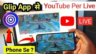 How to Live Stream on YouTube From Glip App  Mobile se Live Stream settinglivestream [upl. by Ibba668]