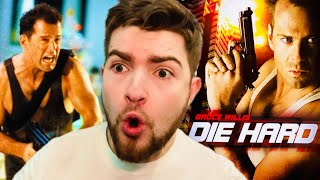 Die Hard 1988 is DEFINITELY a CHRISTMAS MOVIE  MOVIE REACTION  First Time Watching [upl. by Llertnek]