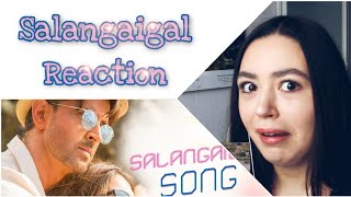 Tamil Salangaigal Song  War  Hrithik Roshan Vaani Kapoor Vishal amp Shekhar  GERMAN REACTION [upl. by Lamdin]