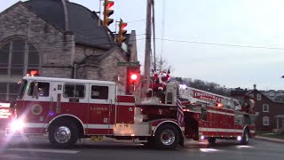 2021 Coatesville city fire department Christmas Santa run [upl. by Sheffie]