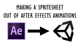 How to Convert After Effects Animations into a Spritesheet for Unity Free and Quick [upl. by Lisette198]