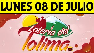 Resultados Lotería del TOLIMA Lunes 8 de Julio de 2024 PREMIO MAYOR 😱💰🚨 [upl. by Ahsirtal]