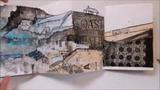 Karen Stamper  Creative Concertina Sketchbooks  Brisons Veor Cornwall [upl. by Anaujd]