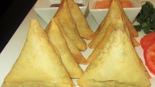 Meat Samosa Recipe In English [upl. by Whittemore]