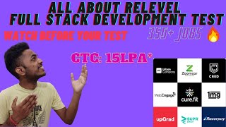 All About Relevel FULL STACK Development Test  Syllabus  Detailed Analysis Relevel by Unacademy [upl. by Eiderf]