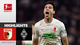 Schlotterbecks Thunderbolt  FC Augsburg  Borussia Mgladbach 21  Highlights  Matchday 6 [upl. by Maiocco594]