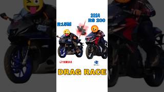 R15m vs rs200 drag race tranding rider viralvideos bike takingdeliveryofr15m [upl. by Brunhilde91]