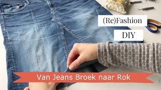 DIY  van JeansRok van SpijkerBroek [upl. by Airahcaz482]