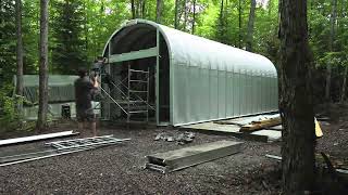 How to build a DIY Quonset Hut [upl. by Enymzaj]