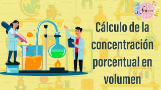 42 Cálculo de la concentración porcentual en volumen [upl. by Elladine]