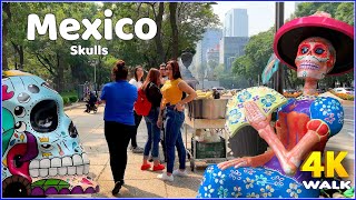 【4K】𝐖𝐀𝐋𝐊 ➜🇲🇽 MEXICO CITY 🇲🇽 CDMX  TRAVEL VIDEO virtual walk [upl. by Anigar39]