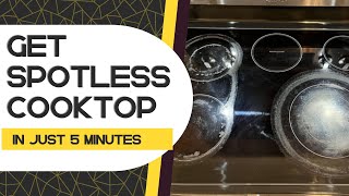 How To Clean An Induction Cooktop Get Spotless Cooktop in 5 Minutes [upl. by Ahsoem]