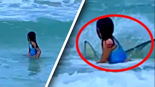 6YearOld Girl Has Runin With Shark in Shallow Water [upl. by Dona]