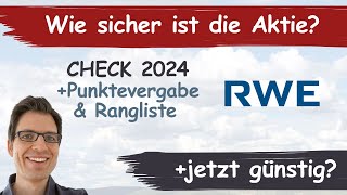 RWE Aktienanalyse 2024 Wie sicher ist die Aktie günstig bewertet [upl. by Reld]