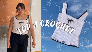 Top a crochet de tirantes  Blusa crochet [upl. by Seaton]