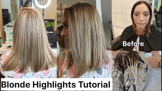 How To Blonde hair color highlightsstep by stepeasy wayglobal highlights कैसे करें hairexpert [upl. by Nahgiem142]