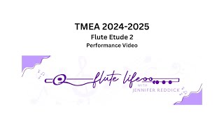 TMEA 20242025 All State Flute Etude 2 [upl. by Gerrilee]