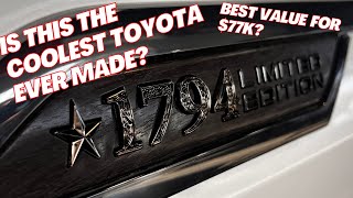 Toyota TUNDRA 1794 LIMITED EDITION review and Walkaround [upl. by Nolyat430]