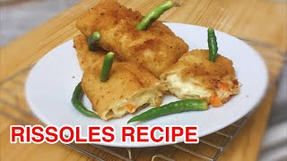 RISSOLES RECIPE  RESEP RISOLES ISI AYAM  RISOLES RAGOUT AYAM [upl. by Gram]