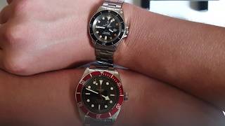 Watch Comparison ⌚ Tudor Submariner VS Black Bay Heritage [upl. by Peatroy815]