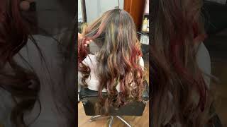 Ash Blonde And Red Highlights hair hairtok beauty trendingshort [upl. by Ijuy309]