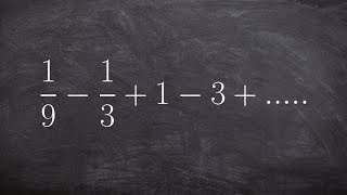 Determining the sum of a geometric sum when there is no sum [upl. by Smada]