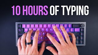 10 Hours of Satisfying Keyboard Typing Sounds [upl. by Ranzini614]