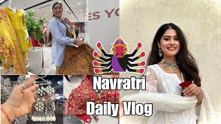 Garba Night Prep in Natraj Market Malad  Navratri Daily Vlog [upl. by Nathaniel313]