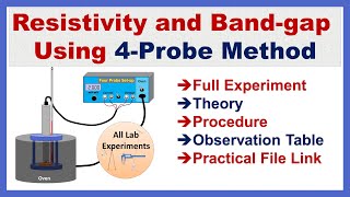 FourProbe Experiment  Resistivity and Bandgap  Link to Lab Report [upl. by Nevada]