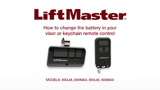 How to Change the Battery in Your LiftMaster Remote Control [upl. by Tammy]