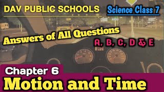 dav class 7 science chapter 6 motion and time [upl. by Bardo]