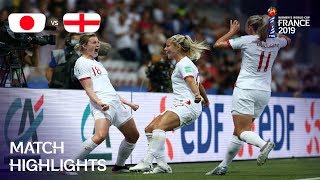 Japan v England  FIFA Women’s World Cup France 2019  Match Highlights [upl. by Nnylear]