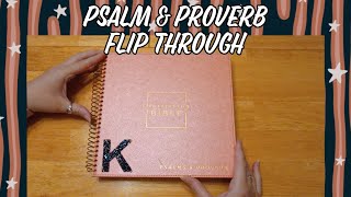 Psalm amp Proverb Bible Journaling Flip Through Music Only [upl. by Berard]