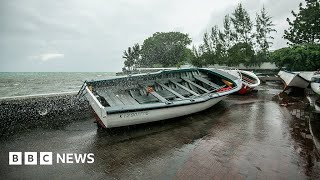 Powerful Cyclone Freddy heading towards Mozambique after hitting Madagascar – BBC News [upl. by Judus]