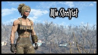 Fallout4 Mia Steelfist Lets play EP08  DIA Cache missions and BALLISTIC WEAVE [upl. by Anilra]