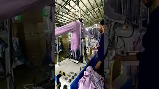 How to Iron shirt automatically TextileTech4u iron automation garments apparel viral shorts [upl. by Siobhan]