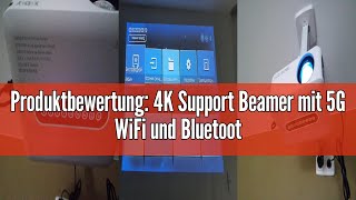 Produktbewertung 4K Support Beamer mit 5G WiFi und Bluetooth XGODY X1 12000L Native 1080P HD Einge [upl. by Edla]