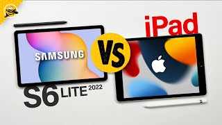 Galaxy Tab S6 Lite 2022 vs iPad 9  EASY CHOICE [upl. by Melvena]