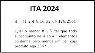 CONJUNTOS  ITA 2024 [upl. by Eneleuqcaj]